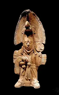 Lord Prints: Mayan ceramic figurine of a Lord, 600-900 AD Mexican