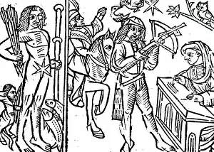 Planet Prints: Medieval engraving titled Jupiter