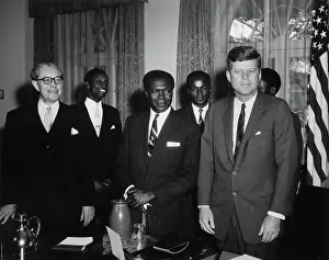 Nations Prints: Meeting with Apollo Milton Obote
