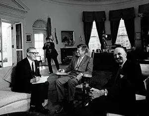 Oval Prints: Meeting with Arthur A. Calwell