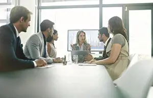 Brainstorming Prints: Meeting, brainstorming and business people in office with graphic and confidence