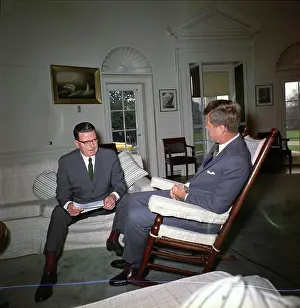 Oval Prints: Meeting with Governor Richard J