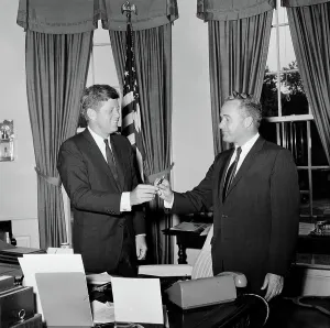 Oval Prints: Meeting with Governor Terry Sanford of North Carolina