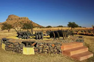 Monument Prints: Memorial to the Zulu warriors who fell at the Battle of Isandlwana during the Anglo Zulu War of 1879