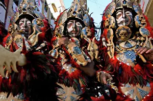 Horizontal Image Prints: Men dressed in elaborate costumes