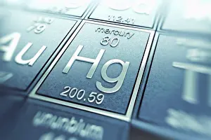 Metallic Prints: Mercury (Chemical Element)