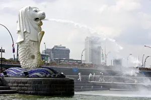 Human Presence Prints: Merlion statue in Singapore