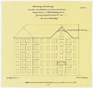 Ansicht Prints: Messel Alfred (1853-1909), workers homes in Berlin-Prenzlauer Berg (1899): View