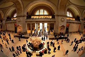 Desk Prints: Metropolitan Art entrance hall lobby with welcome