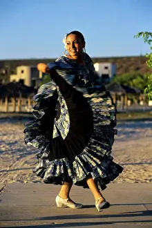 Celebrations Prints: MEXICO, BAJA CALIFORNIA, LA PAZ, FIESTA, TRADITIONAL DANCES