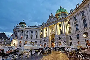 Basilica Prints: Michaeler Platz, Hofburg Palace. Vienna, Austria, Europe