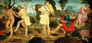 Panel Prints: Michelangelo Anselmi, Apollo and Marsyas