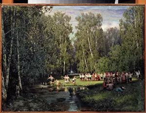 Folklore Prints: Midsummer Day by Sukhodolsky, Pyotr Alexandrovich (1835-1903) Regional Art Gallery
