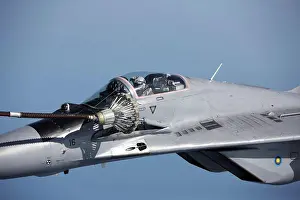Cockpit Prints: Mig-29 refueling in-flight, detail of cockpit