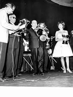 Historical Archive Prints: Mike Bongiorno, Betty Curtis, Furio Rendine and Aurelio Fierro, 60s