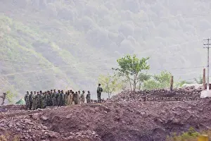 Camp Prints: Military Camp After The 8 October 2005 Earthquake, Sawan Gucha, Azad Kashmir, Pakistan