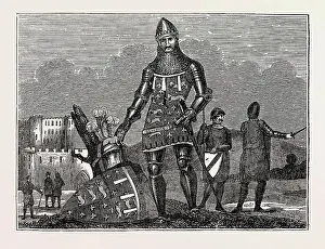 Engraved Image Prints: MILITARY COSTUME OF EDWARD THE BLACK PRINCE, Edward of Woodstock, IN 1376
