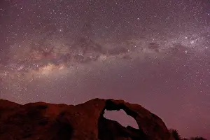 Ambiance Prints: Milky Way above a rock arch, Rock Arch, Namibia