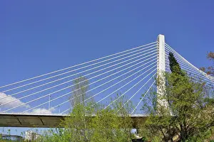 Wahrzeichen Prints: Millennium Brücke in Montenegro über die Moraca