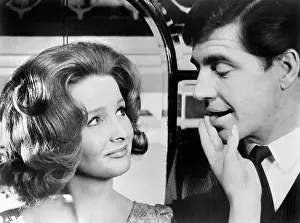 Movie Star Prints: Millicent Martin, Alan Bates, on-set of the British Film