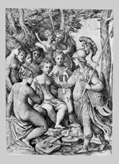 Works Prints: Minerva and the Muses n.d. Formerly attributed to Andrea Schiavone (Andrea Meldola) Italian The Muses