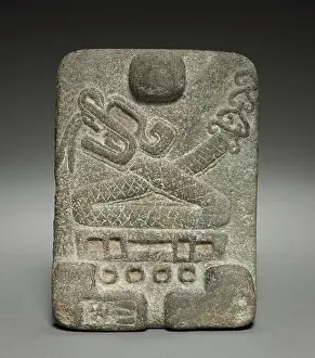 Mexico Prints: Miniature Metate, 700-1000. Central Mexico