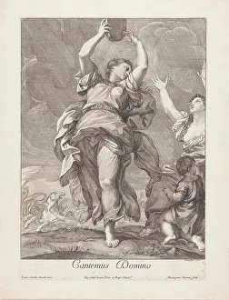 Voorkeursbeeld Prints: Miriam with the tambourine. After the crossing by the Red Sea