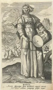 Maria Prints: Mirjam; Maria; Famous women from the Old Testament; Icones Illvstrivm Feminarvm Veteris Testamenti