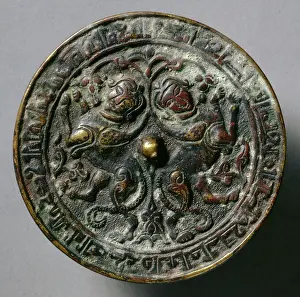 Relief Prints: Mirror with Addorsed Sphinxes, 13th Century
