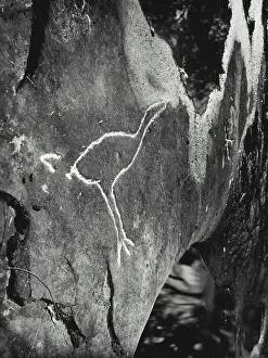 Misc. People Aboriginal Art Cave Painting, Rock Carvings. November 29, 1932