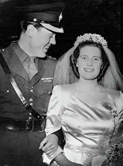 Marriage Prints: Miss Mary Churchill weds captain Christopher Soames at St