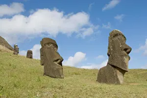 Chile Prints: Moai Quarry, Rano Raraku Volcano