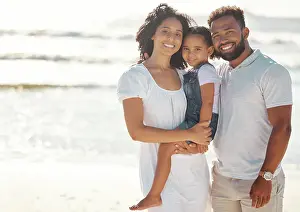 Unwind Prints: A mock up black family on holiday