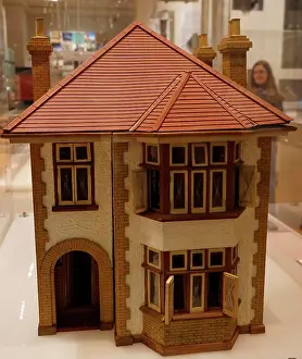 Suburban Prints: Model of a British 1930's Suburban Home. Dated 20th Century