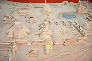 Pyramid Prints: Model inside the National Museum of Archaelogy and Ethnology