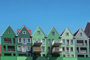 Benelux Prints: Modern architecture at Smidspad in the city centre, Zaandam, North Holland, Netherlands