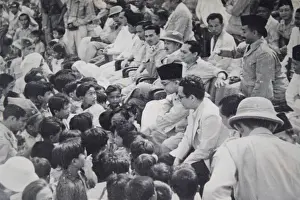 1902 Prints: Mohammad Hatta (wearing black hat) (1902 1980) Indonesia's first vice president