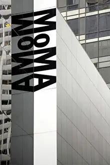 Visitor Prints: MOMA Museum of Modern Art Gallery sign in Midtown Manhattan New York City NY NYC USA United States of America North