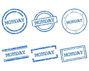 Label Prints: Monday Stempel - Monday stamps Monday Stempel - Monday stamps Copyright: xZoonar