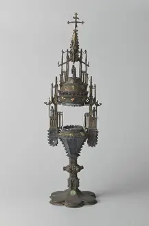 Voorkeursbeeld Prints: Monstrance. The object consists of the following parts