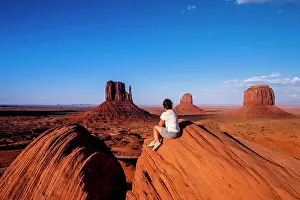 Model Release Prints: Monument Valley Navajo Tribal Park, Monument Valley, Utah, USA. (MR)