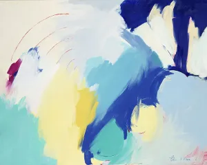Bright Color Prints: Moods of Space, by Patricia Brown, oil on paper, Circa 1995