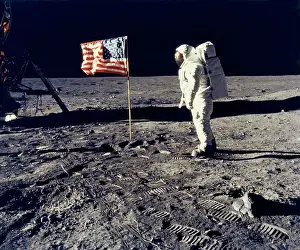 Spaceflight Prints: Moon: July 20, 1969 Astronaut Edwin 'Buzz' Aldrin