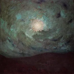 Lowangle View Prints: Moonlight; Woodstock; 1905 Oil on canvas Hermann Dudley Murphy (American; 1867 - 1945)