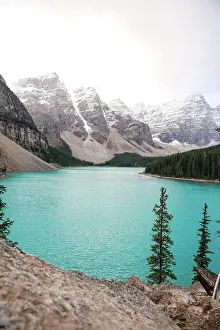 Aesthetic Prints: Moraine Lake in Banff Albera
