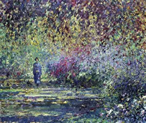 Impressionism Prints: Morning walk, Spetchley Park, Worcestershire