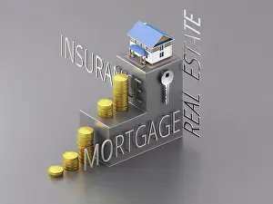 Property Prints: Mortgage, conceptual illustration
