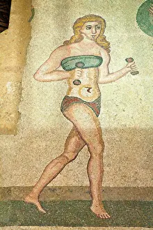 Union Prints: Mosaic of female gymnasts in bikinis