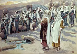 Old Testament Prints: Moses Smiteth the Rock in the Desert James J