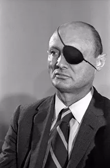 Asia Pictures Prints: Moshe Dayan (20 May 1915 - 16 October 1981) was an Israeli military leader and politician